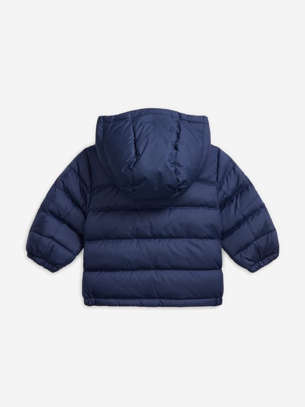 Baby Boys Puffer Jacket in Navy Hot on Sale