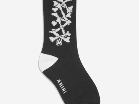 Amiri Kids Bones Stacked Socks in Black Discount