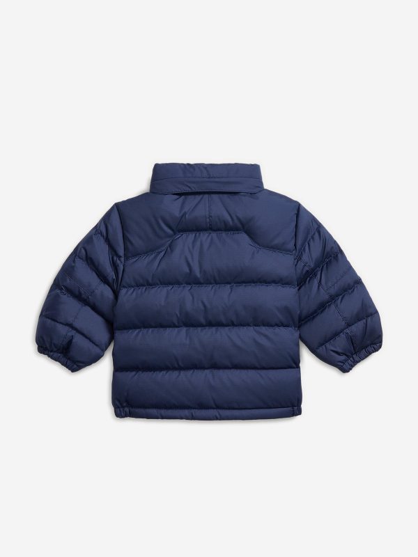 Baby Boys Puffer Jacket in Navy Hot on Sale