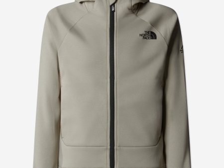 The North Face Boys Mountain Athletics Full Zip Hoodie in Beige Cheap