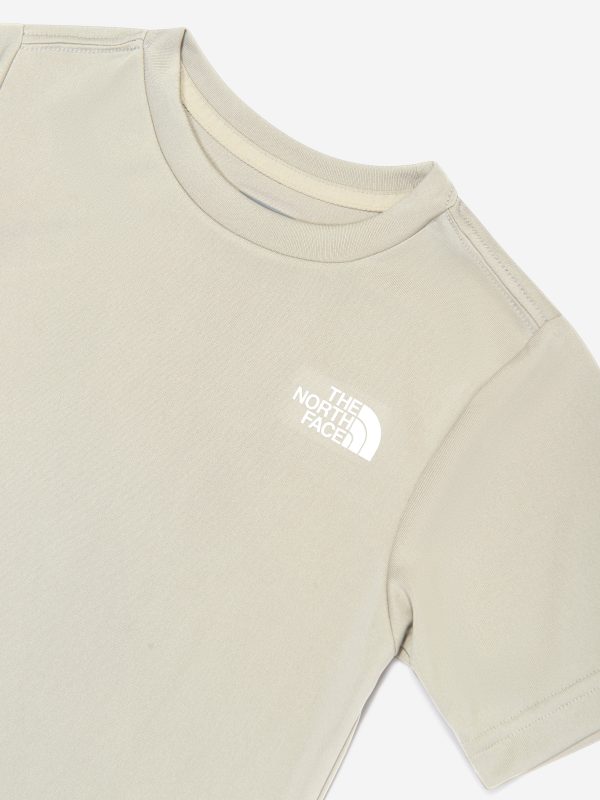 The North Face Boys Reaxion T-Shirt in Beige Discount