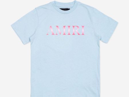 Amiri Girls Core Gradient T-Shirt in Blue Online