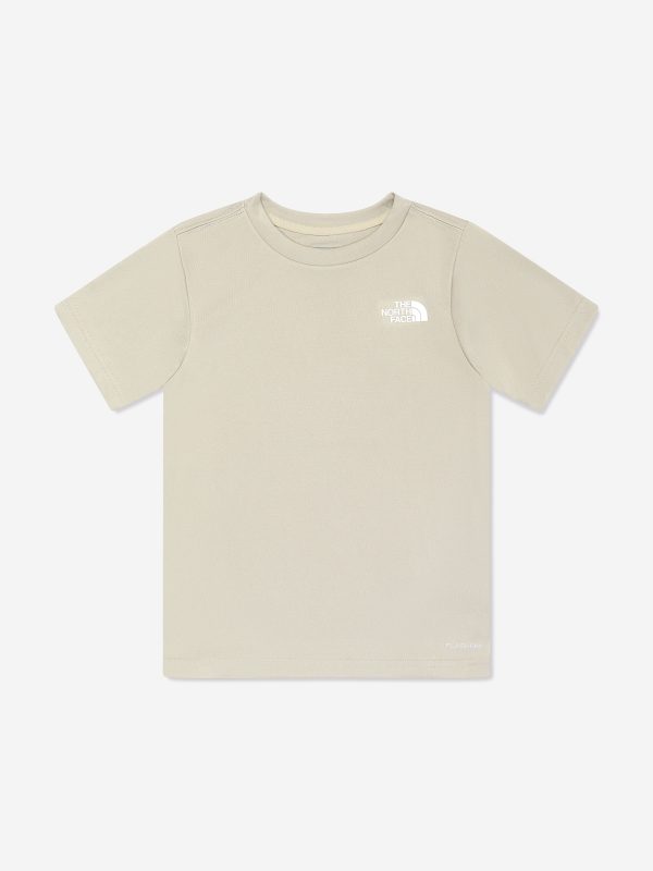 The North Face Boys Reaxion T-Shirt in Beige Discount