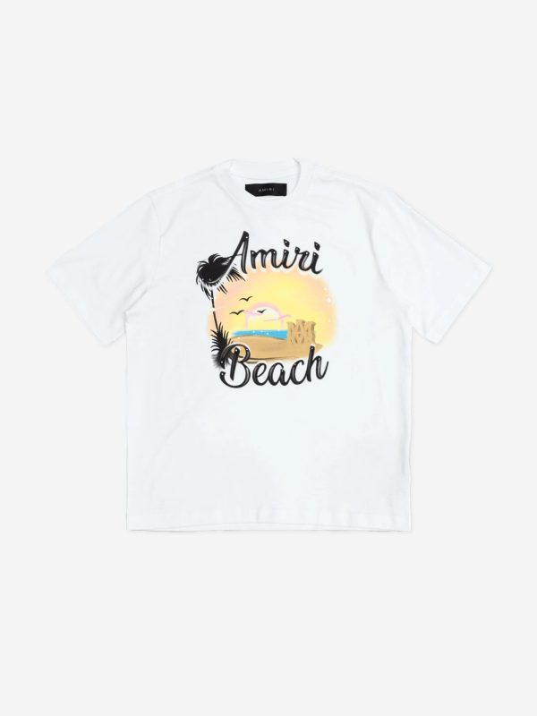 Amiri Kids MA Sandcastle T-Shirt in White Online now