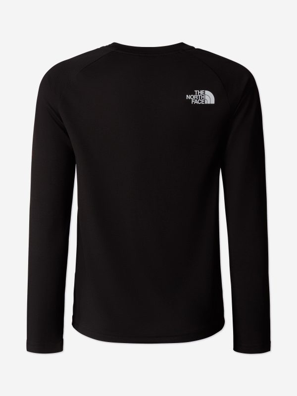 The North Face Kids Never Stop Long Sleeve T-Shirt in Black Fashion