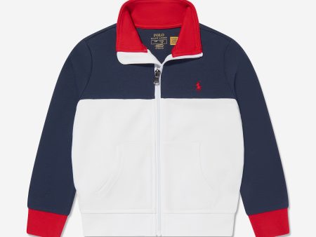 Ralph Lauren Boys Polo Zip Up Top in Multicolour For Sale