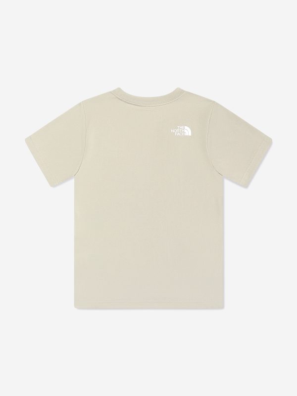 The North Face Boys Reaxion T-Shirt in Beige Discount