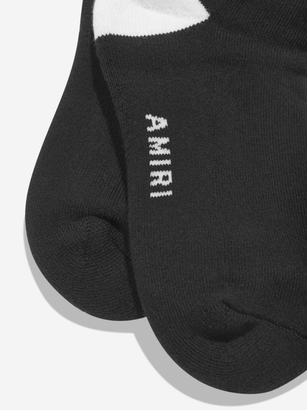 Amiri Kids Bones Stacked Socks in Black Discount