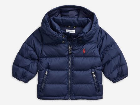 Baby Boys Puffer Jacket in Navy Hot on Sale