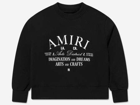 Amiri Kids Arts District Sweatshirt in Black Sale