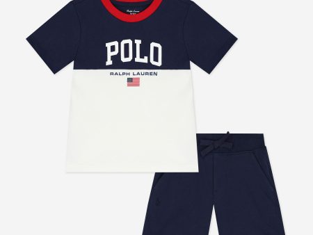 Ralph Lauren Baby Boys Polo Shorts Set in White Discount