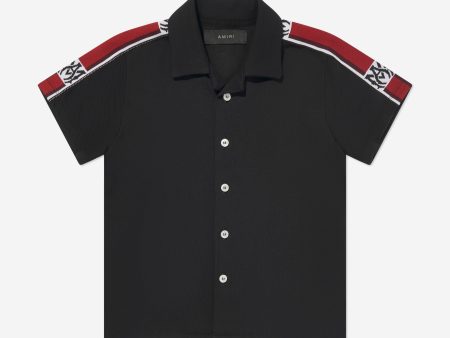 Amiri Boys MA Tape Shirt in Black Hot on Sale