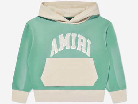 Amiri Kids Collegiate Hoodie in Blue Online Sale