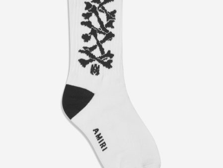 Amiri Kids Bones Stacked Socks in White Supply