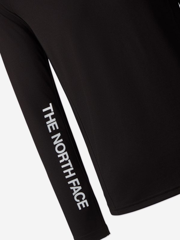 The North Face Kids Never Stop Long Sleeve T-Shirt in Black Fashion