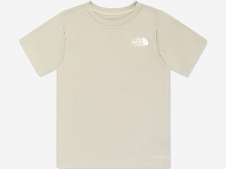 The North Face Boys Reaxion T-Shirt in Beige Discount