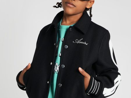 Amiri Kids Bones Jacket in Black on Sale