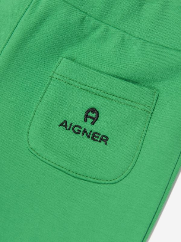 Aigner Baby Girls Logo Joggers in Green Fashion