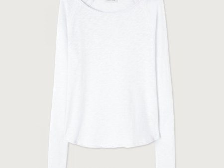 Women White Cotton T-Shirt Online now