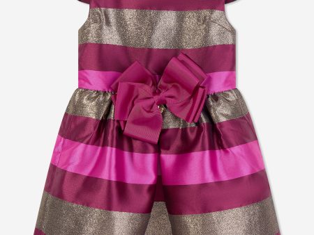 Angels Face Girls Desiree Striped Dress in Red Discount