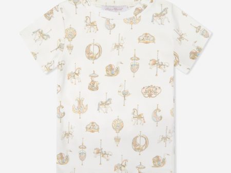 Atelier Choux Baby Carousel T-Shirt in White Online