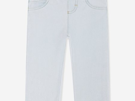 Aigner Baby Girls Sweat Denim Trousers in Blue Discount