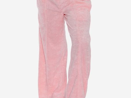 AY by AYLA Girls Towelling Flared Trousers in Pink For Cheap