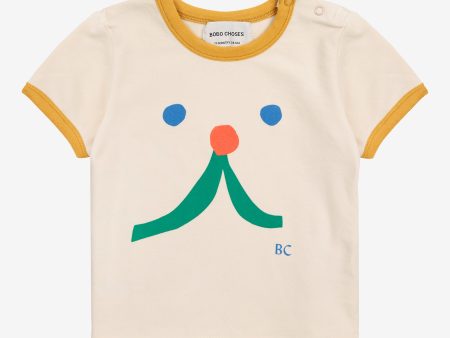 Baby Boys & Girls White Cotton T-Shirt Hot on Sale