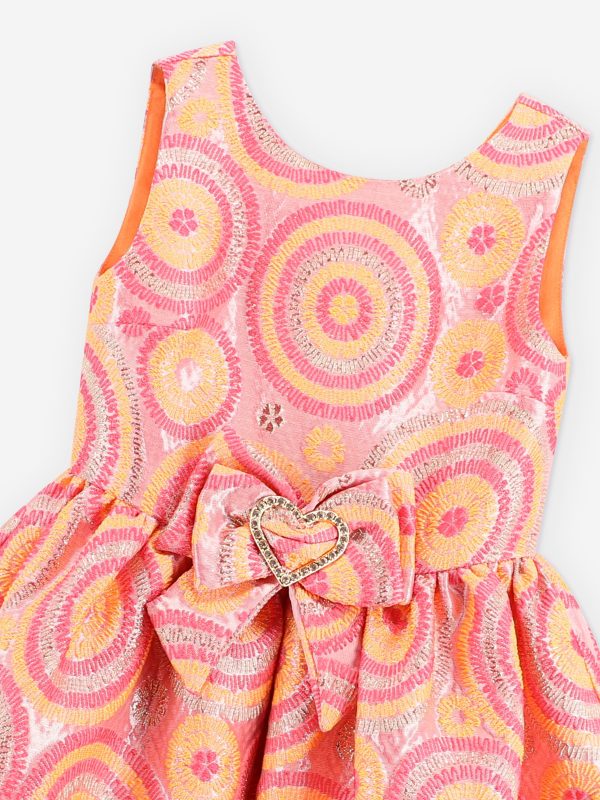 Angels Face Girls Ruby Circle Dress in Orange Discount