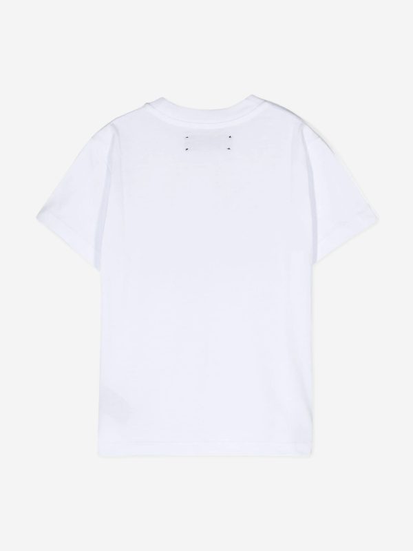 Amiri Kids Arts District Scribble T-Shirt in White Online now