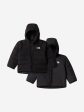 The North Face Baby Reversible Perrito Hooded Jacket in Black on Sale