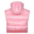 Girls Pink Padded Down Gilet on Sale