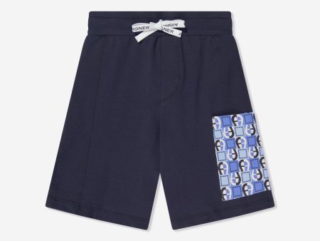 Aigner Boys Pocket Bermuda Shorts in Navy Online now