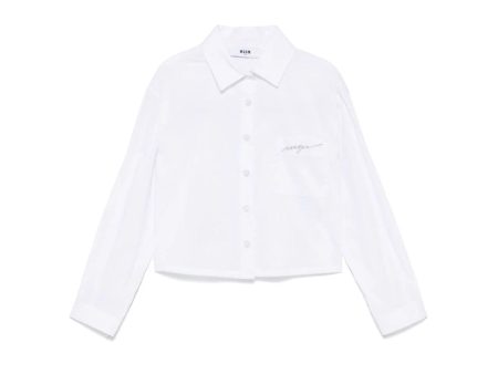 Girls White Cotton Shirt Online