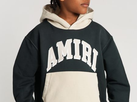 Amiri Kids Collegiate Hoodie in Black Online