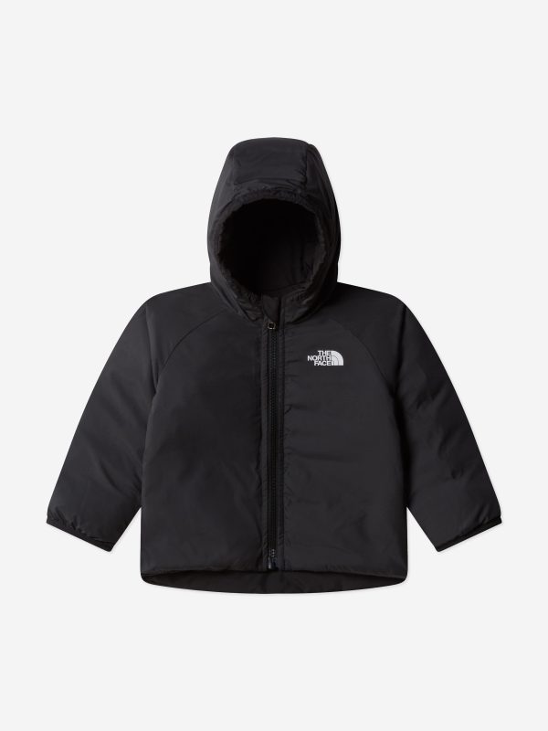 The North Face Baby Reversible Perrito Hooded Jacket in Black on Sale