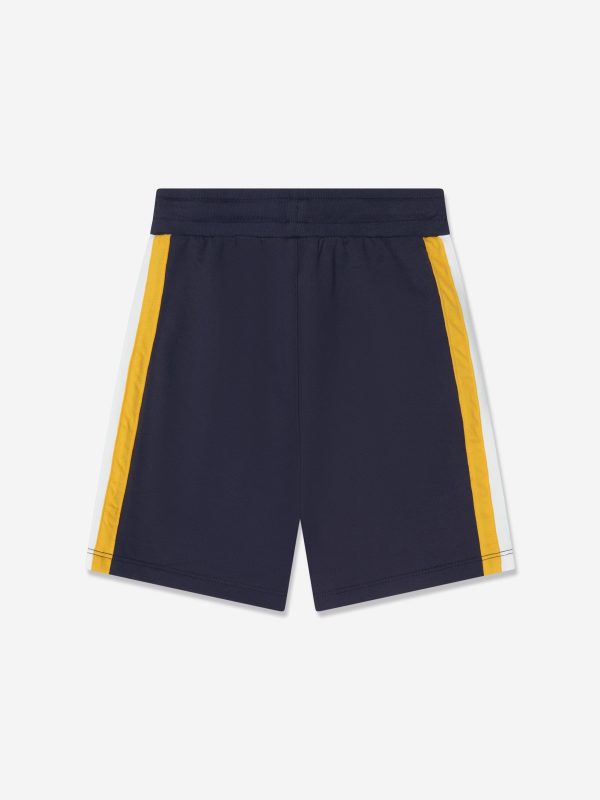 Aigner Boys Logo Bermuda Shorts in Navy Sale