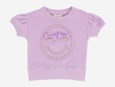 Angels Face Girls Daniella Sweat Top in Purple Cheap