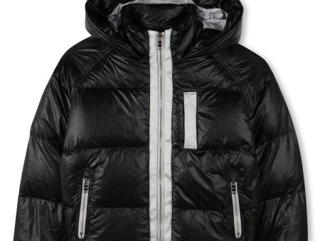 Girls Black Padded Down Jacket Online Sale