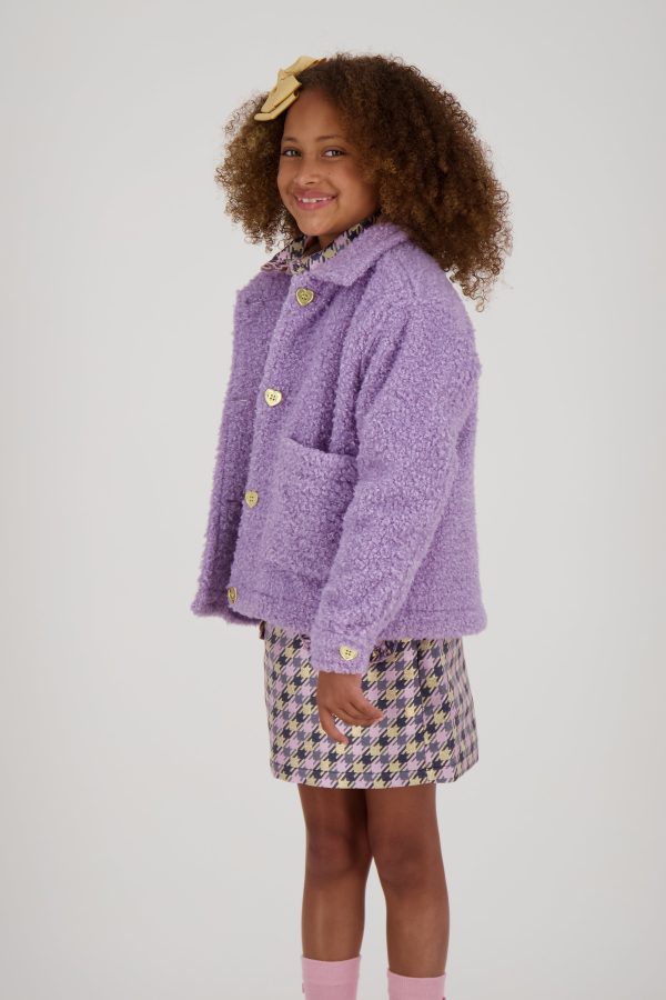 Angels Face Girls Whistler Fleece Jacket in Purple Discount