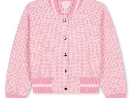 Girls Pink Cotton Jacket on Sale