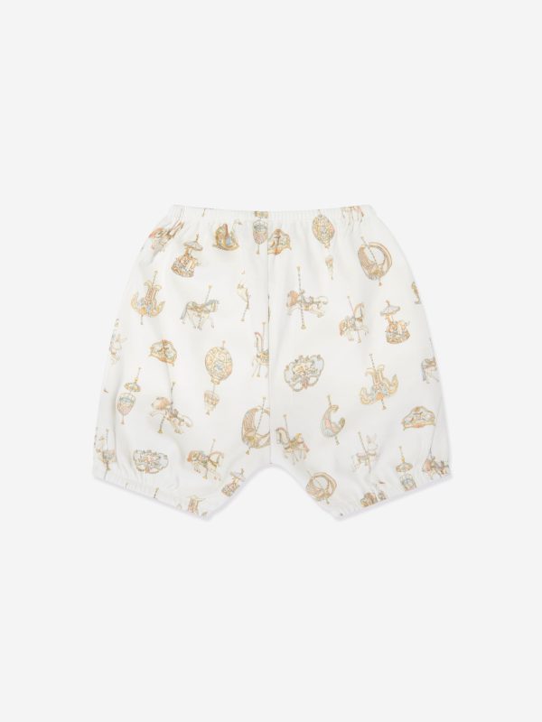 Atelier Choux Baby Carousel Bloomers in White on Sale