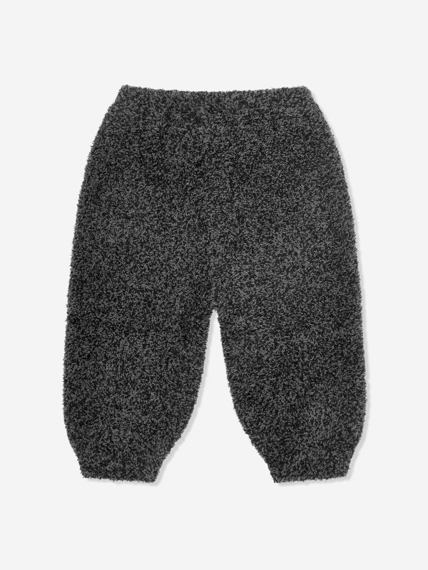 7AM Enfant Baby Fuzzy Boxy Lounge Pants in Black Supply