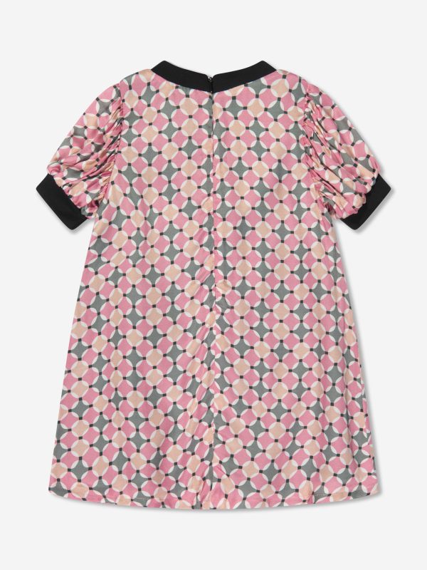 Aigner Girls Patterned Dress in Pink Fashion