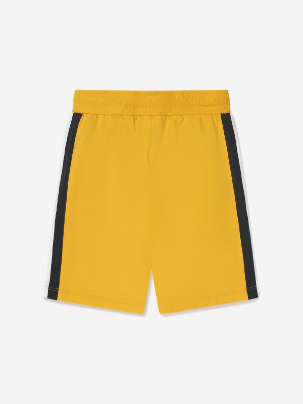 Aigner Boys Logo Bermuda Shorts in Yellow Cheap