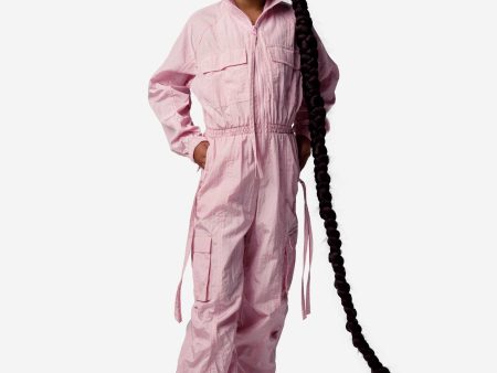 AY by AYLA Girls Nylon Jumpsuit in Pink Online Hot Sale