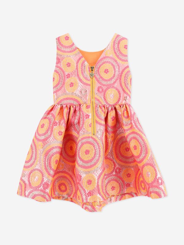 Angels Face Girls Ruby Circle Dress in Orange Discount