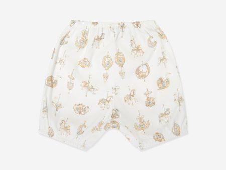 Atelier Choux Baby Carousel Bloomers in White on Sale