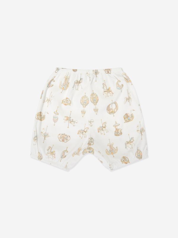 Atelier Choux Baby Carousel Bloomers in White on Sale