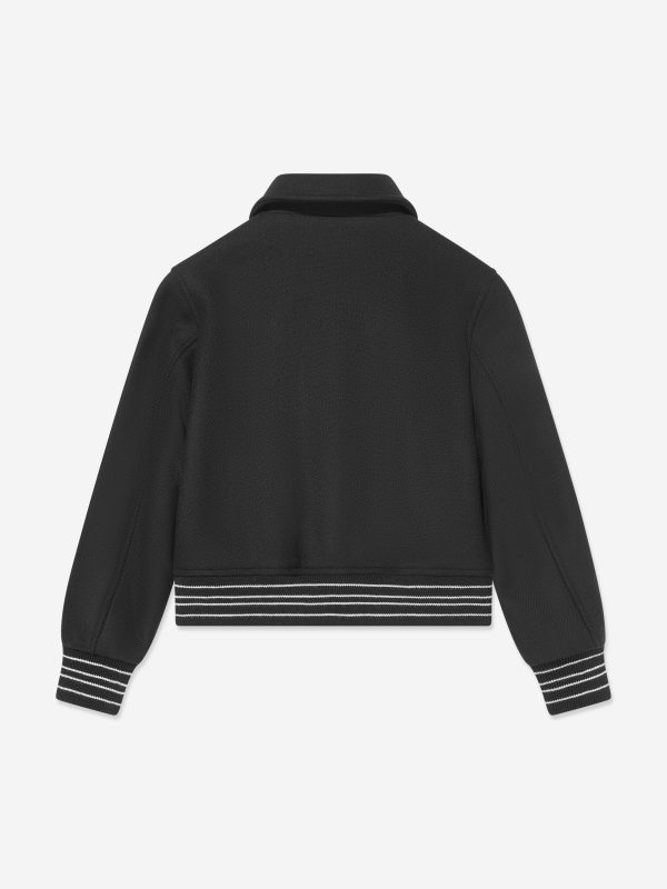 Amiri Kids Bones Jacket in Black on Sale